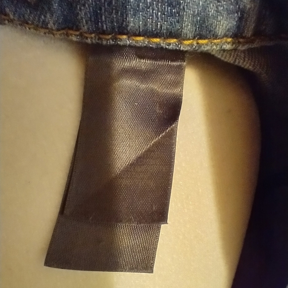 upcycled western style fringe studded stars blue jean denim jacket - Picture 4 of 10